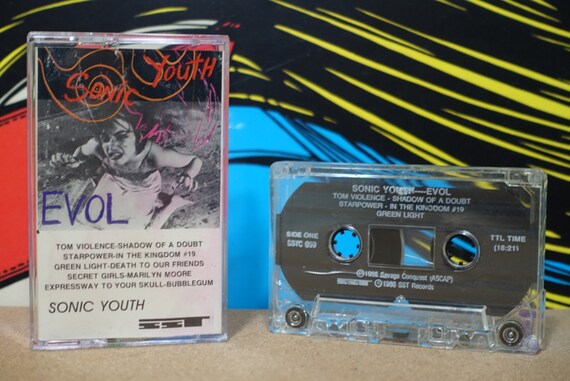 Sonic Youth - EVOL Cassette Tape - 1986 SST Records - Vintage Analog Music