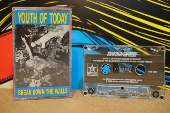 Break Down The Walls by Youth Of Today Vintage Cassette Tape