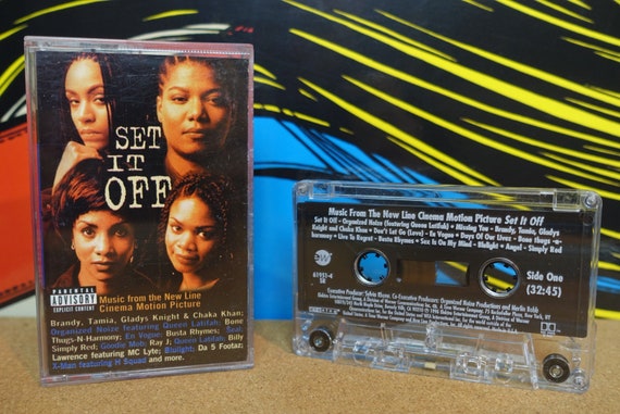 Set It Off Cassette Tape, Movie Soundtrack, Hip Hop, 90s Cassette Tapes, 1996 EastWest Records, Music Lover Gift, Vintage Analog Music