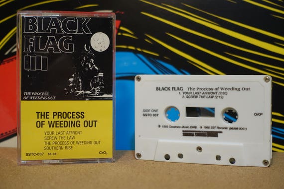 The Process Of Weeding Out by Black Flag Vintage Cassette Tape