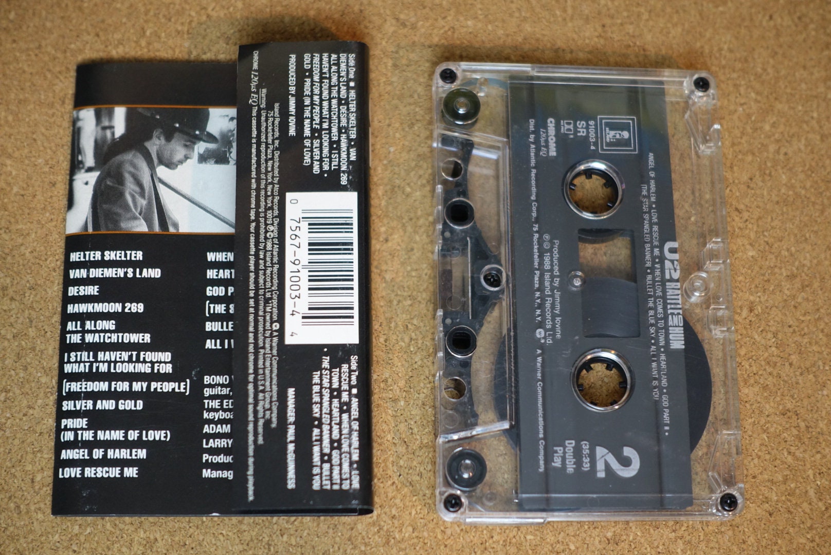 U2 - Rattle And Hum Cassette Tape - 1988 Island Records Live Album ...