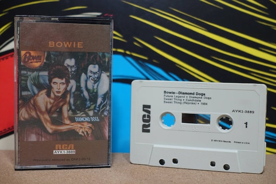 Diamond Dogs by David Bowie Vintage Cassette Tape