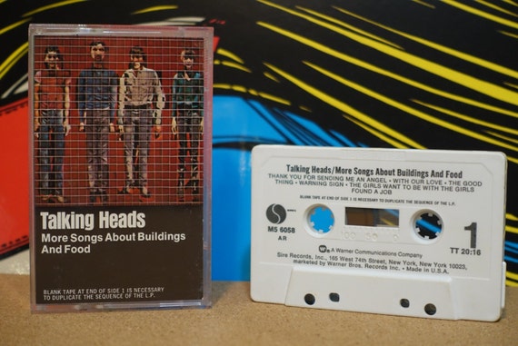 Talking Heads - More Songs About Buildings And Food Cassette Tape - 1978 Sire Records - Vintage Analog Music