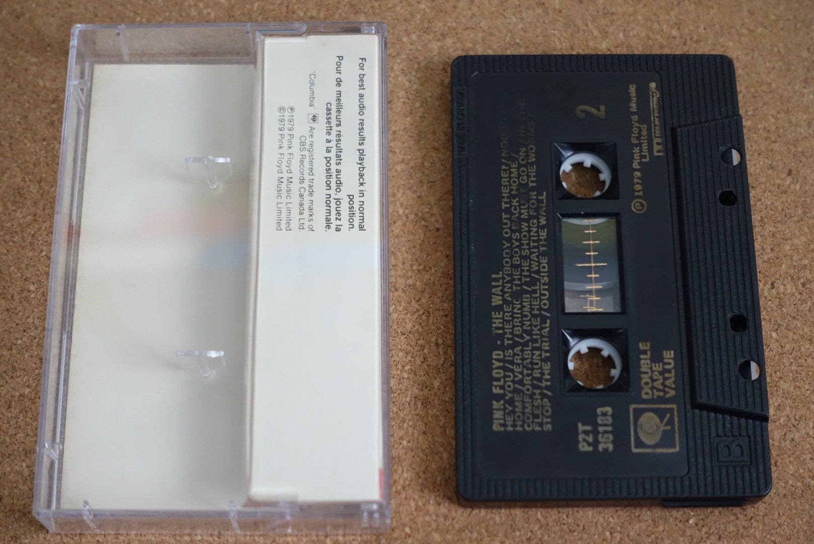 Pink Floyd - The Wall Cassette Tape - 1979 Columbia Records Vintage Analog  Music