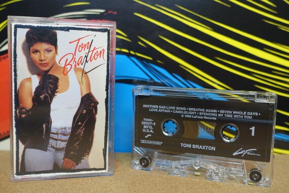 Toni Braxton Cassette Tape, Self Titled Cassette, Hip Hop, 90s Cassette Tapes, 1993 LaFace Records, Music Lover Gift, Vintage Analog Music
