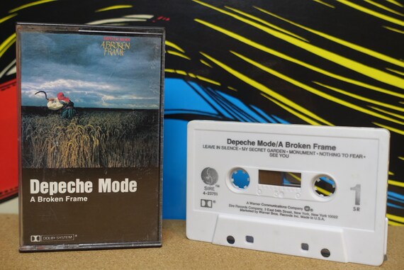 Depeche Mode - A Broken Frame Cassette Tape - 1982 Sire Records Vintage Analog Music