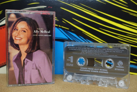 Songs From Ally McBeal Cassette Tape, Vonda Shepard, TV Soundtrack, 1998 Sony Music, Mixtape, Movie Lover Gift