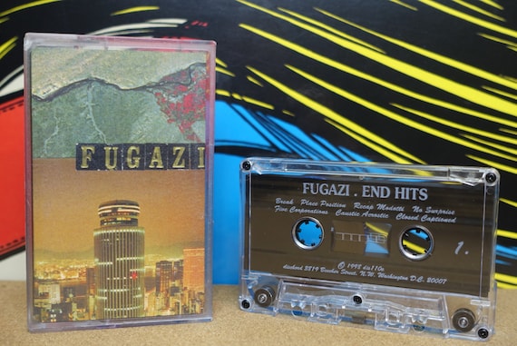 Fugazi Cassette Tape, End Hits, Punk Cassette, Vintage 1998, Dischord Records, Punk Gifts, Ian MacKaye, Guy Picciotto, Hardcore Punk