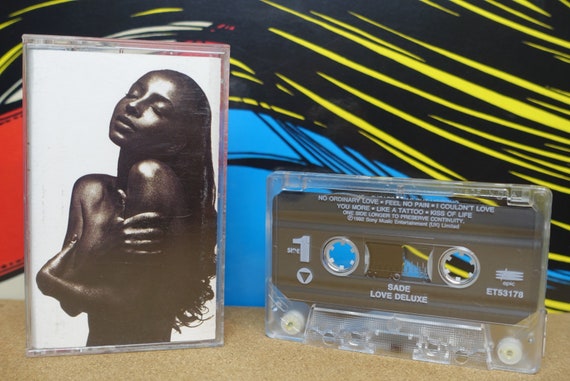 Sade Cassette, Love Deluxe, Tape, 90s Music, Cherish The Day, No Ordinary Love, Vintage 1992, Epic Records, Analog Music, Music Lover Gift