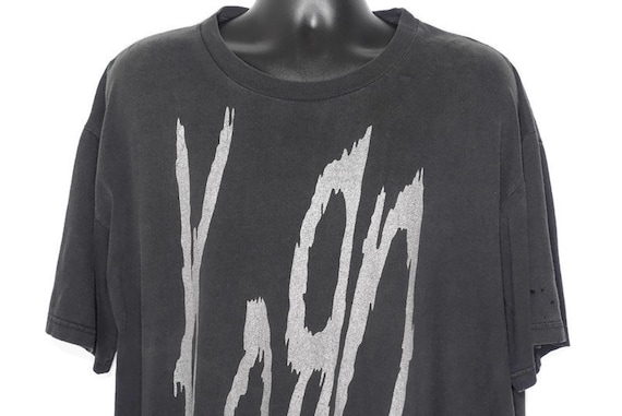 1996 Korn Vintage T Shirt - Life is Peachy 2 Sided Giant Branded Original 90s Concert Band T-Shirt