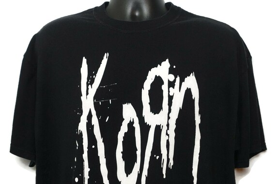 2000s KORN Vintage T Shirt - Bitch We Have A Problem 2 Sided Jerzees Branded Original 00s Concert Nu Metal Goth Band T-Shirt