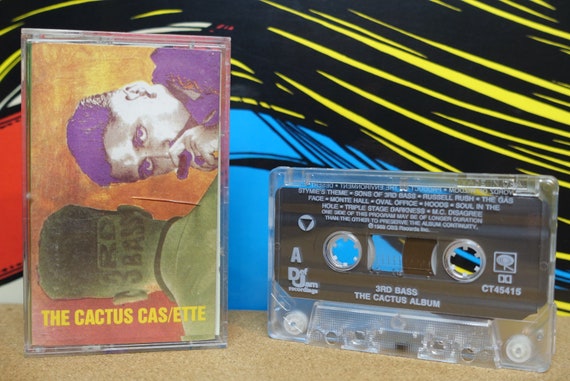 3rd Bass Cassette, The Cactus Album, 90s Hip Hop, Rap Tape, Hip Hop Tapes, 3rd Vintage Cassette Tape