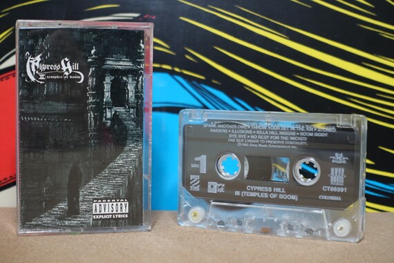 Cypress Hill - III - Temples Of Boom Cassette Tape - 1995 Rush Associated Records Vintage Analog Music