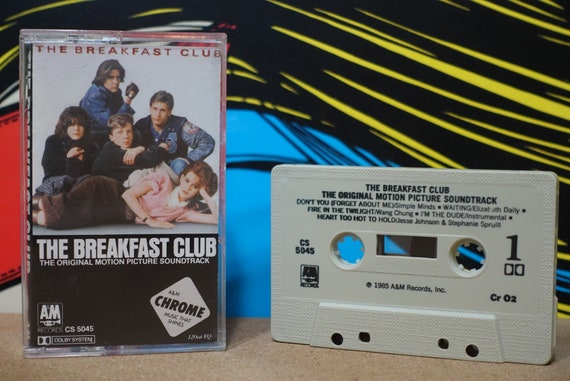 The Breakfast Club (The Original Motion Picture Soundtrack) by Various Artists Vintage Cassette Tape