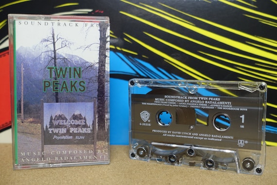 Twin Peaks Cassette Tape Soundtrack by Angelo Badalamenti David Lynch - 1990 Warner Bros. Records Vintage Analog Music
