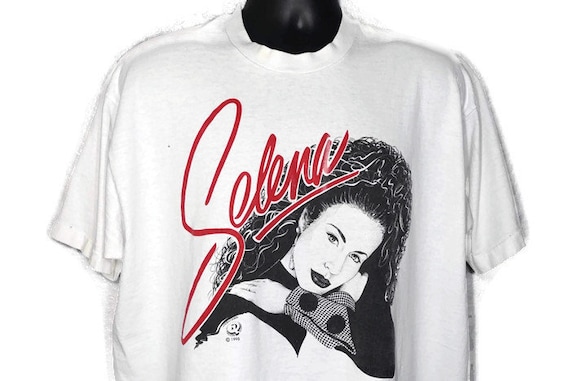 1995 RARE Selena Quintanilla - Selena Q Productions - Double Sided XXL Concert Vintage T-Shirt