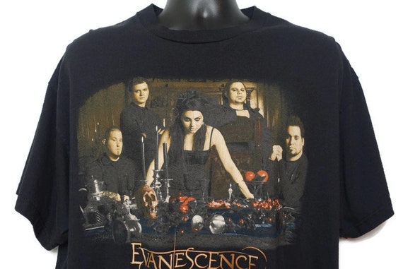 2000s Evanescence Shirt, Emo Shirt, Metal Tees, Y2K Shirt, Nu Metal Gifts, Emo Gifts, Punk Gifts, Music Lover Gift, Giant Skull XL Tag