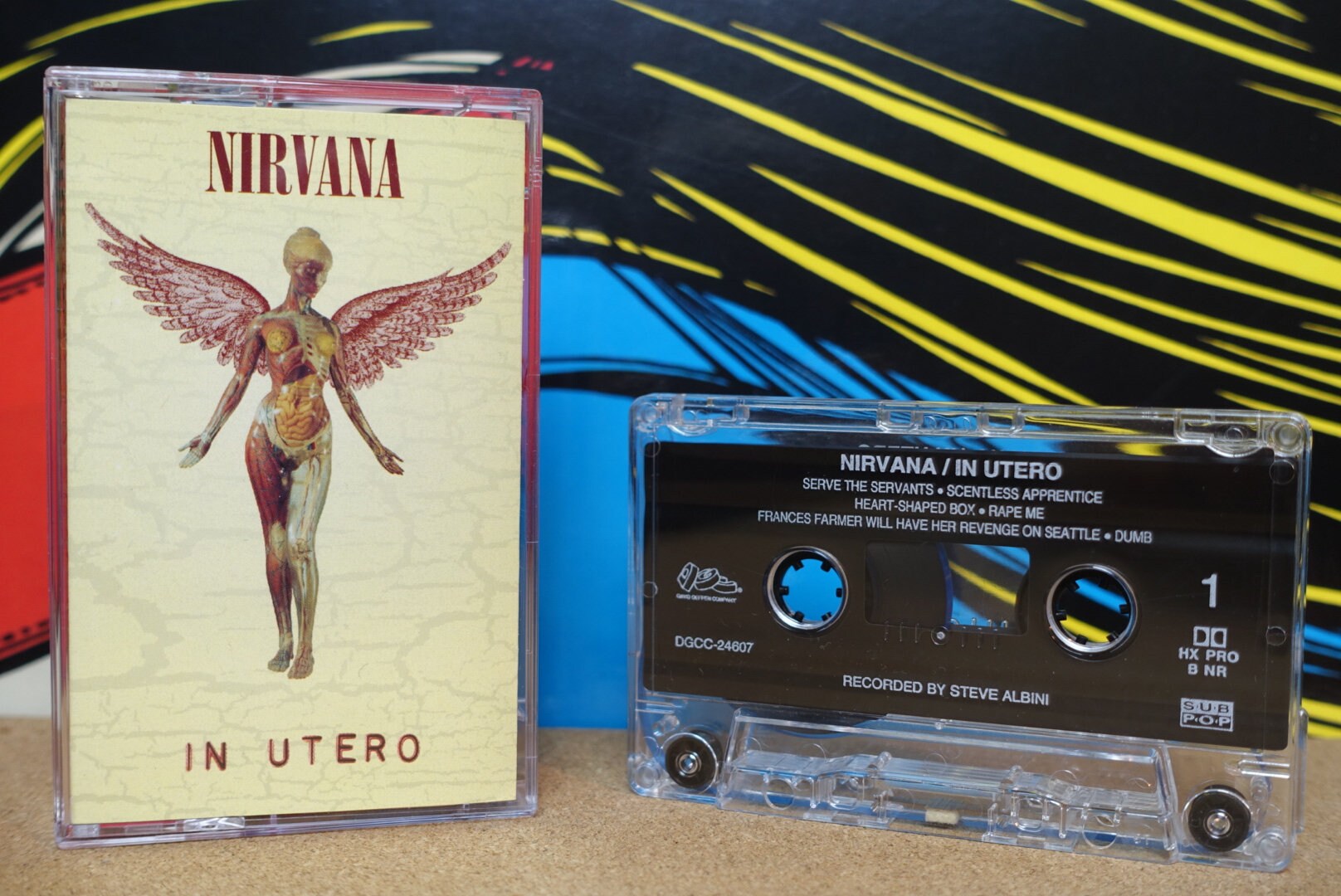 Nirvana In Utero Cassette Tape 1993 DGC Records Vintage Analog