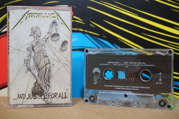 And Justice For All by Metallica Vintage Cassette Tape