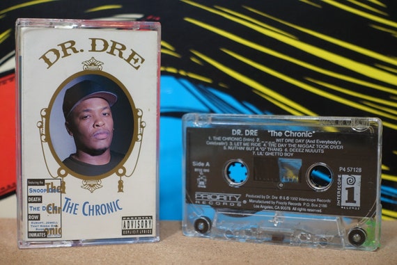 Dr. Dre - The Chronic Cassette Tape - 1992 Priority Interscope Records Vintage Analog Music