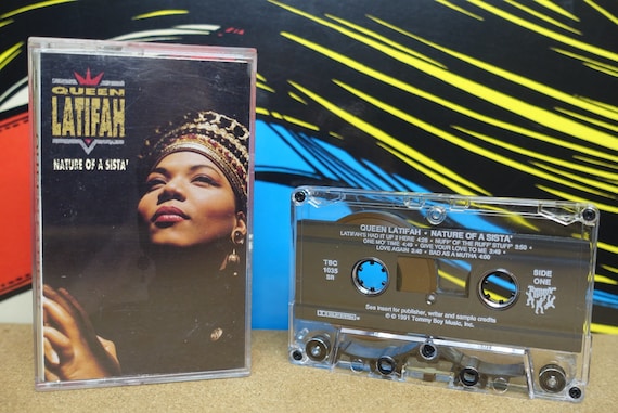Queen Latifah Cassette Tape, Nature Of A Sista, Hip Hop, 90s Cassette Tapes, 1991 Tommy Boy Records, Music Lover Gift, Vintage Analog Music