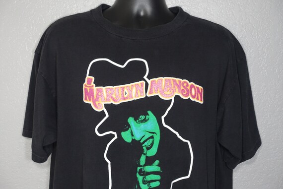 1995 Marilyn Manson - Smells Like Children - Sweet Dreams Era - Winterland - Goth Grunge Vintage Concert T-Shirt