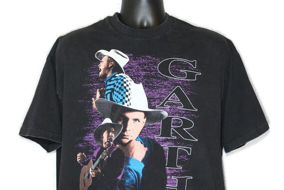 1992 Garth Brooks Vintage T Shirt - Country Music Garth On Tour Original 90s Concert Band T-Shirt