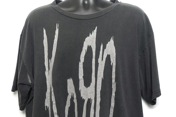 1996 Korn Vintage T Shirt - Life is Peachy 2 Sided Giant Branded Original 90s Concert Band T-Shirt