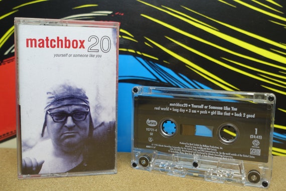 Matchbox 20, Cassette Tape, Yourself or Someone Like You, Rob Thomas, Real World, 3 AM, Vintage 1996, Music Lover Gift, Lava Records, Analog