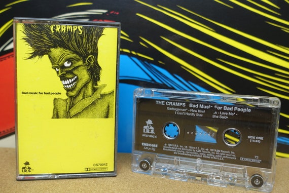 The Cramps Cassette Tape, Bad Music For Bad People, Poison Ivy, Lux Interior, Punk Tape, Vintage 1984, Rockabilly, Punk Music, Vintage Music