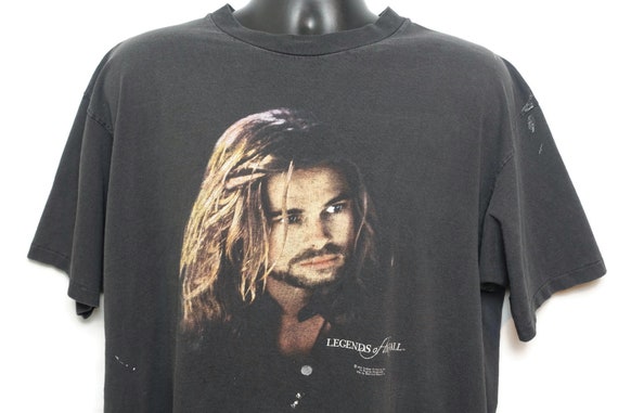 1994 Brad Pitt Vintage Movie T Shirt Legends of The Fall - Stanley Desantis Design CULT Love Story Original 90s Movie Promo Tee T-Shirt