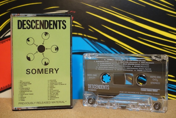 Somery by Descendents Vintage Cassette Tape
