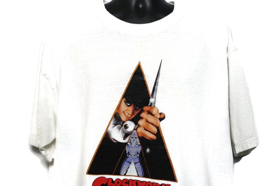 2000 Clockwork Orange Vintage T Shirt - Stanley Kubrick Director - Beethoven Ultra Violence Cult Movie Promo T-Shirt
