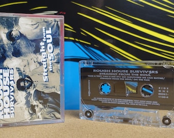 Rough House Survivers, Rakt från själen, Rap-kassettband, 1992, 90-talets hiphop, Relativity Records, Vintage, Analog musik