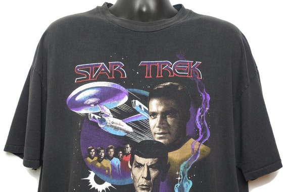 1991 Star Trek Vintage Shirt, Star Trek Adventures, Universal Studios, Captain Kirk, Spock, Space Shirt, To Boldy Go, Hanes Beefy XXL Tag