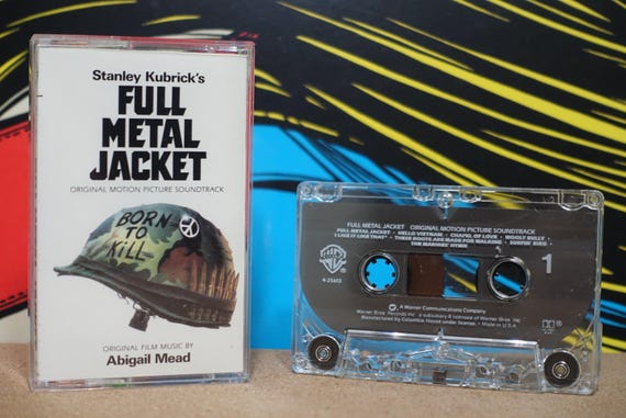 Stanley Kubrick's Full Metal Jacket - Original Motion Picture Soundtrack by Various Artists Vintage Cassette Tape