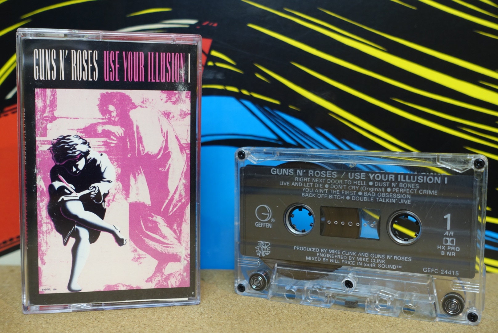 Guns N' Roses Use Your Illusion I Cassette Tape 1991 Geffen Records