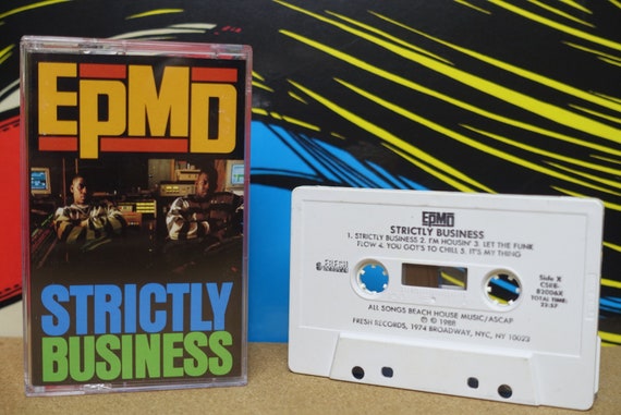 EPMD - Strictly Business Cassette Tape - 1988 Fresh Records Vintage Analog Music
