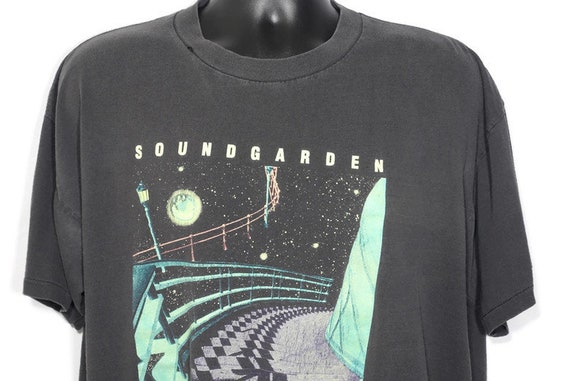 1994 Soundgarden Superunknown Vintage T Shirt - Chris Cornell - GRUNGE - GLOW in the DARK - 2-Sided Original 90s Concert Band T-Shirt