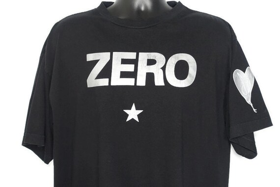 1995 Smashing Pumpkins Vintage T Shirt - ZERO Mellon Collie - SP Heart Logo World is A Vampire Era - Original 90s Concert Band T-Shirt