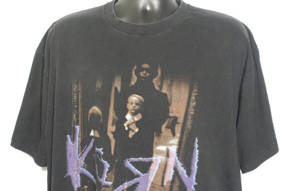 1996 Korn Vintage T Shirt - Life is Peachy Giant Branded Original 90s Concert Band T-Shirt
