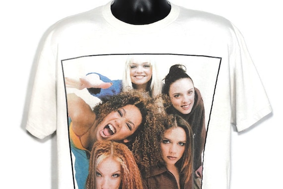 1997 Spice Girls Vintage T Shirt - Girl Power Tour - Scary, Baby, Ginger, Sporty, Posh Spice Original 90s Concert Band T-Shirt