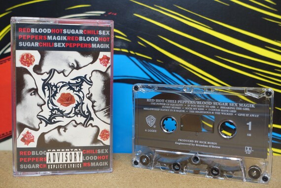 Red Hot Chili Peppers - Cassette Tape Blood Sugar Sex Magik - 1991 Warner Bros. Records - Vintage Analog Music
