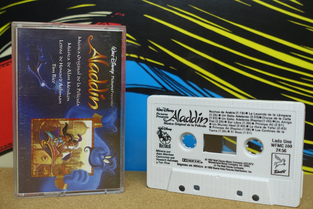Aladdin Cassette Tape IN SPANISH Música Original De La Etsy