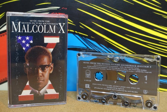 Malcolm X Soundtrack Cassette Tape, Denzel Washington, Billie Holiday, Aretha Franklin, Hip Hop Tape, Vintage 1992, Music Lover Gift