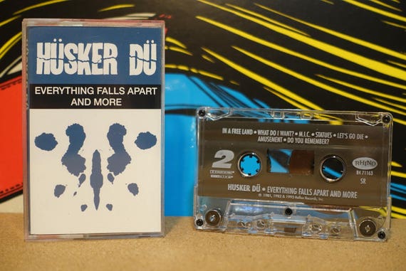 Everything Falls Apart And More by Hüsker Dü Vintage Cassette Tape