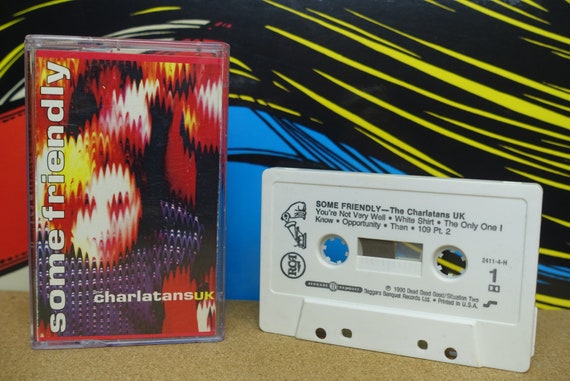 The Charlatans UK Cassette Tape, Some Friendly, 90s Music, 1990 RCA Records, Vintage Music, Music Lover Gifts, i love the 90s