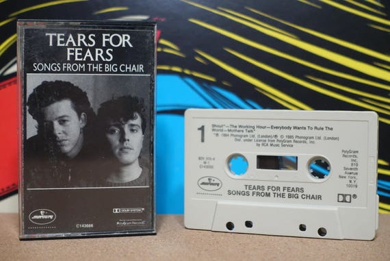 Tears For Fears - Songs From The Big Chair Cassette Tape - 1985 Mercury Records - Vintage Analog Music