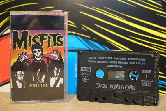 Evilive by Misfits Vintage Cassette Tape
