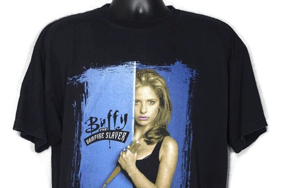 1998 Buffy the Vampire Slayer - In Every Generation There is Only One Slayer - Double Sided TV Show Vintage T-Shirt